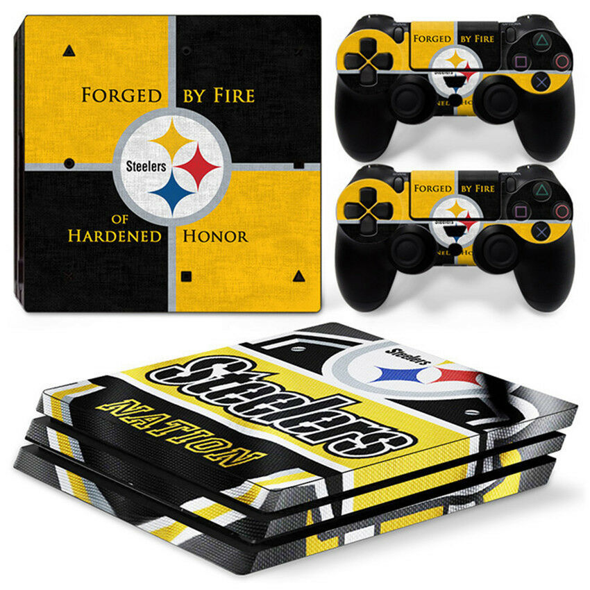 steelers Skin For  playstation PS4 PRO Pro Stickers & 2 Controllers Skin