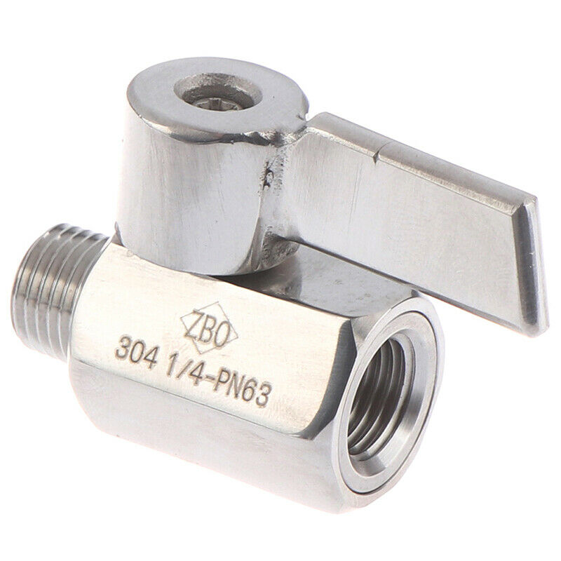 Stainless Steel 304 Ball Valve 1/4" Inch NPT Male X Female Small Mini Valve~A WF