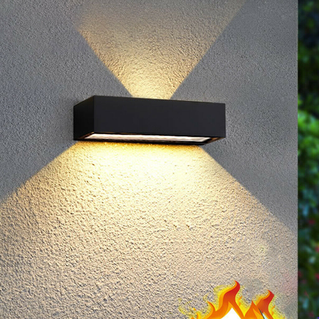 Waterproof Wall Lamp Solar Lights Color Changing Wall Sconces Stairway Decor