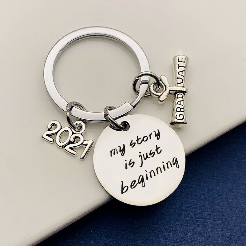 New 2021 Graduation Keychain Gifts My Story Is Just Beginning Key Chain Keyring