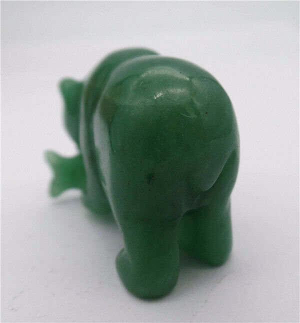 38x28x18mm Natural Green Aventurine Carved Bear Statue Healing Home Decor HH8084