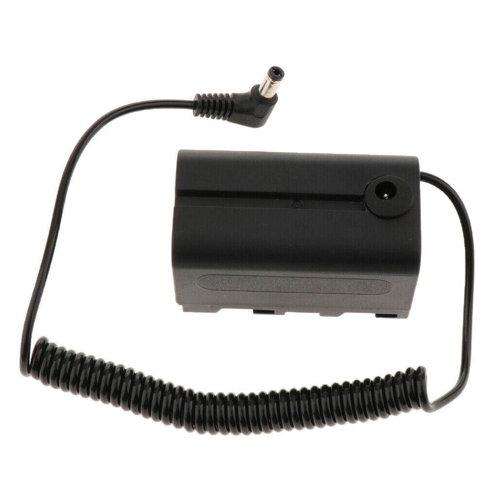 NP-F750 F970 F550 Dummy Battery DC Coupler for Camcorder YONGNUO LED Lights