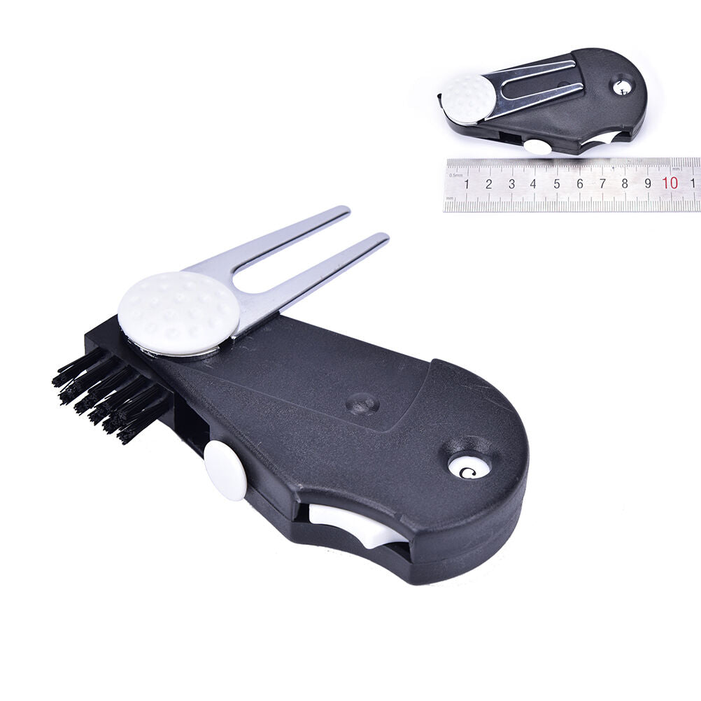 5-in-1 Golf Ball Marker Counter Cleaner Multi-functional Tool Kit Divot T.l8