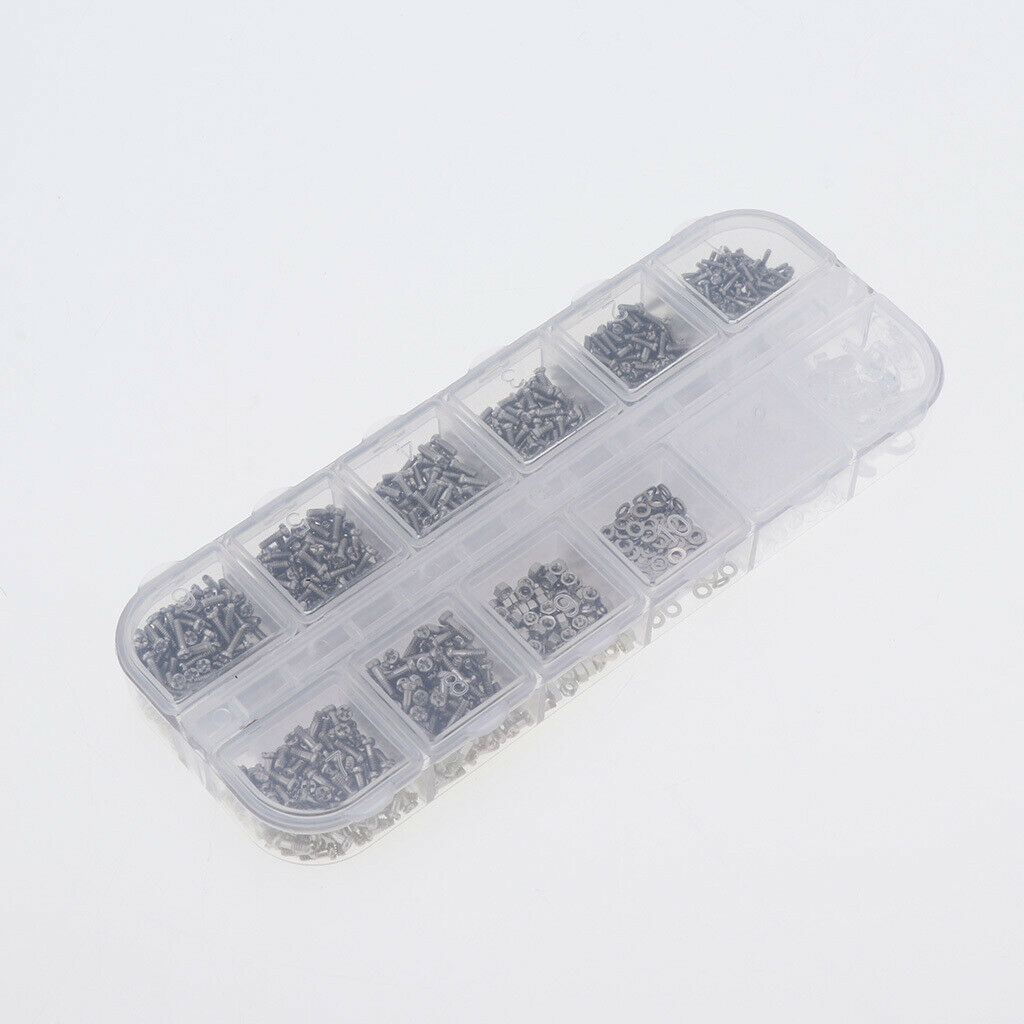 1100pcs Eyeglass Screws Nuts Screwdriver Tweezers Glasses Repair Tool Kit
