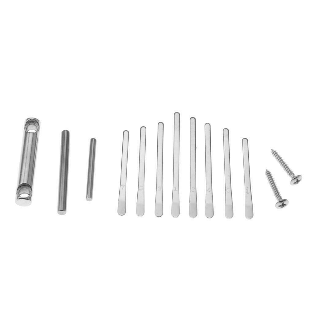 Portable Mini Kalimba 8 Key Finger Thumb Piano Accessories Parts w/ Screws