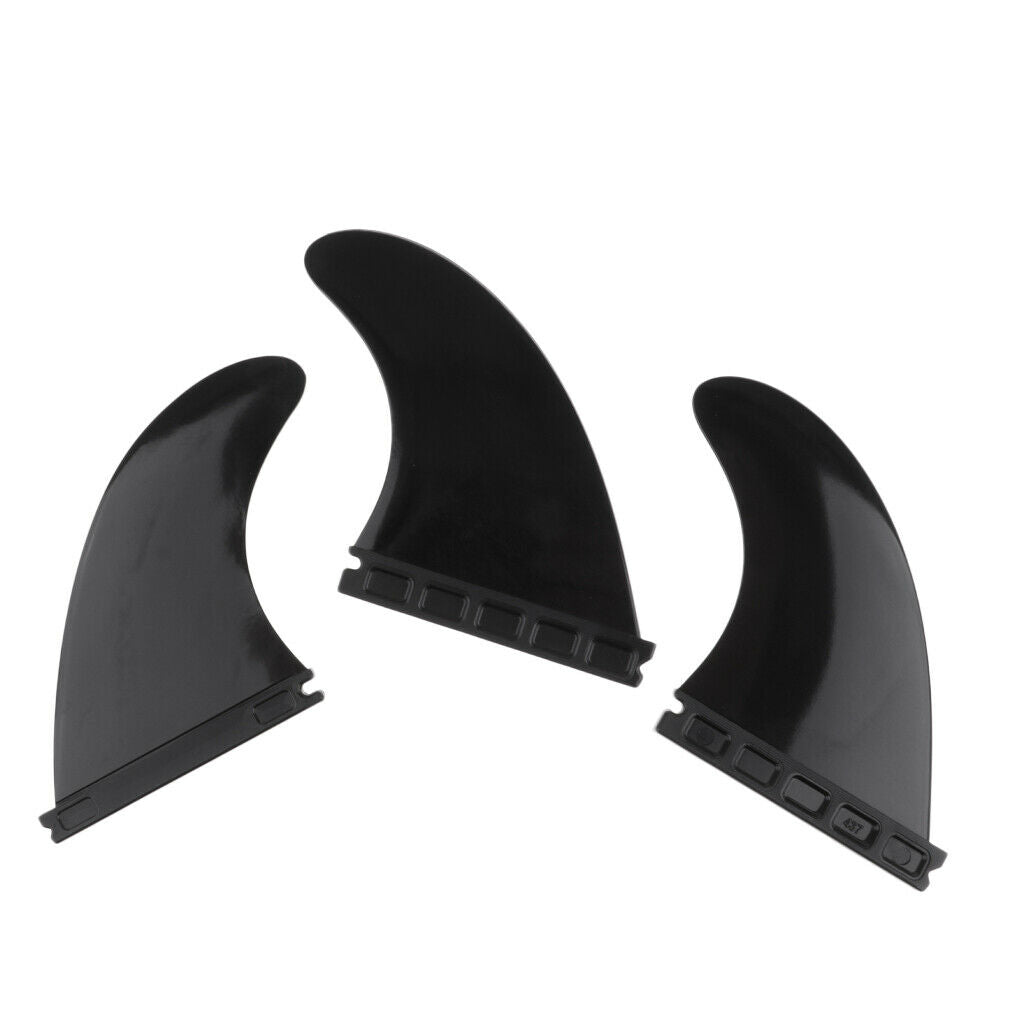 3 PCS Longboard Surfboard Fiberglass Nylon Surfing Thruster for Future Base