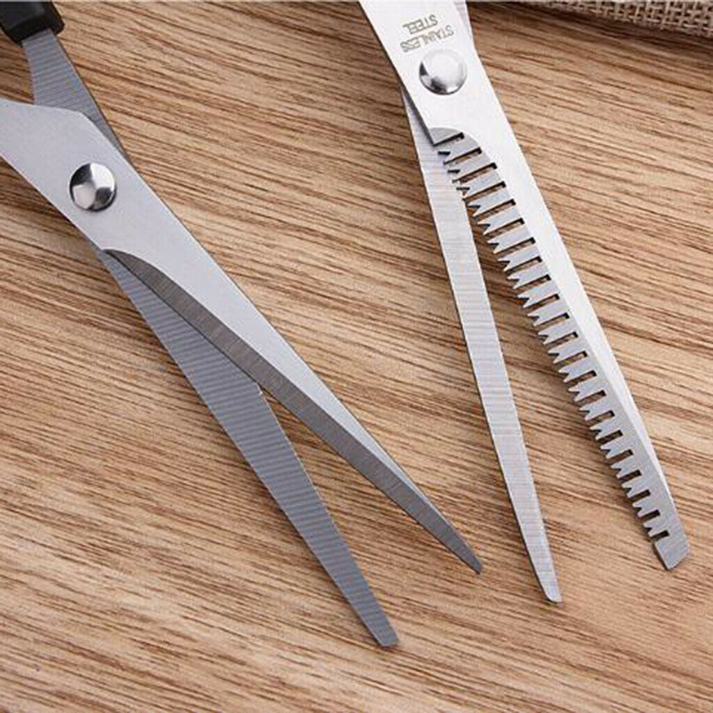 6.5" Professional Hairdressing Hair Cutting Scissors Haircut and Comb Black