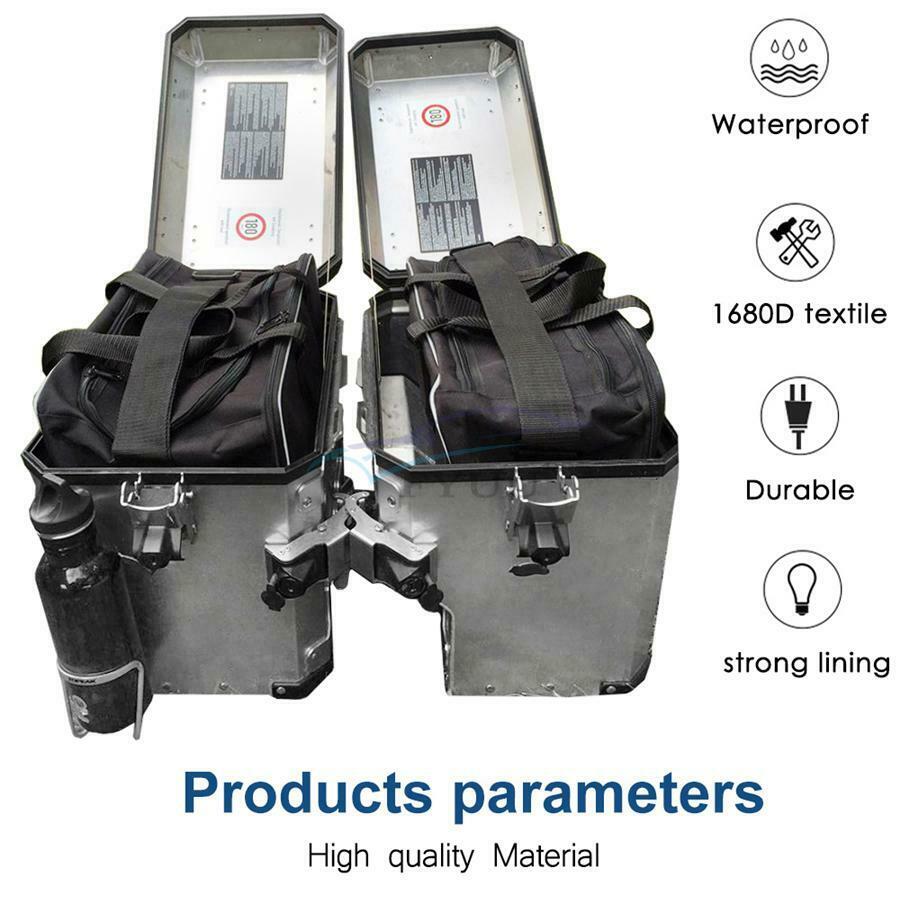 38L Black Motorcycle Side Case Bag For BMW R1200GS Advenutre 2013-2017 R1250GS