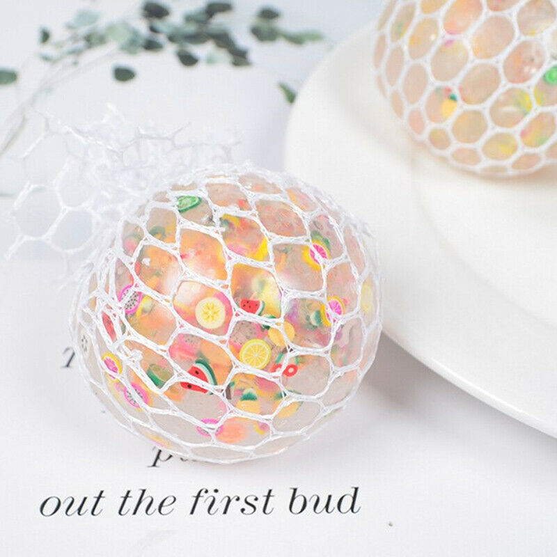 6cm Anti-Stress Ball Funny Fruit Slice Grape Squeeze Mood Autism Kids VenDEAU