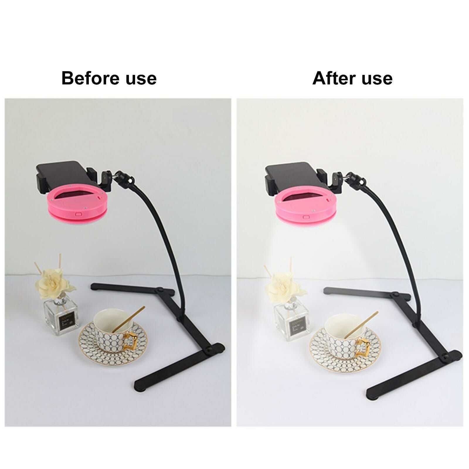 Phone Stand Tripod With Holder Overhead Stand For Live Streaming Teaching Online