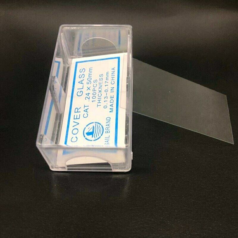 Blank Microscope Glass Slide Cover Slips 100pcs cover glass slips 24X50mm