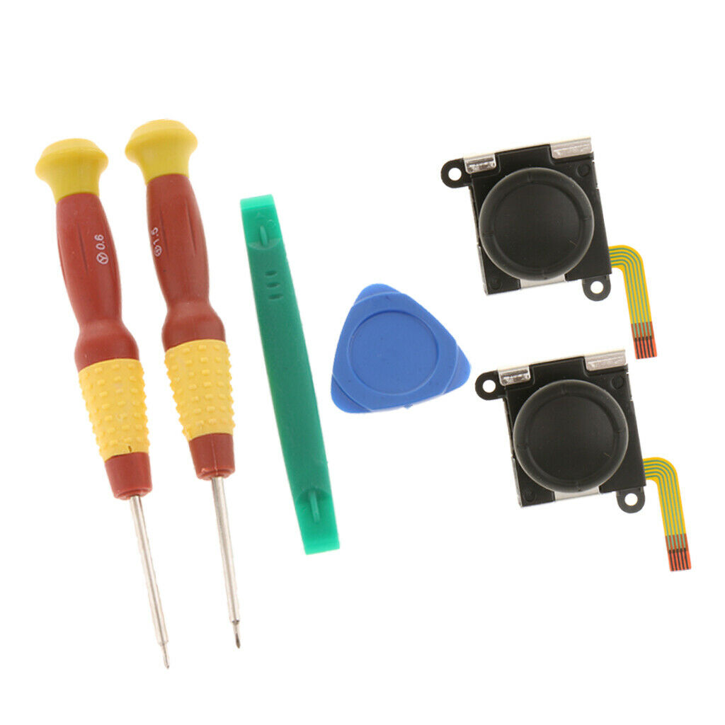 2 Pcs Analog Sensor Joystick + Disassembly Tools for  Switch Console