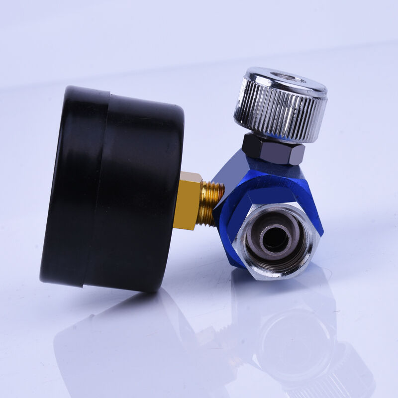 Air Pressure Gauge 1/4inch Digital Spray Paint Gun Regulator HVLP Compressor kit