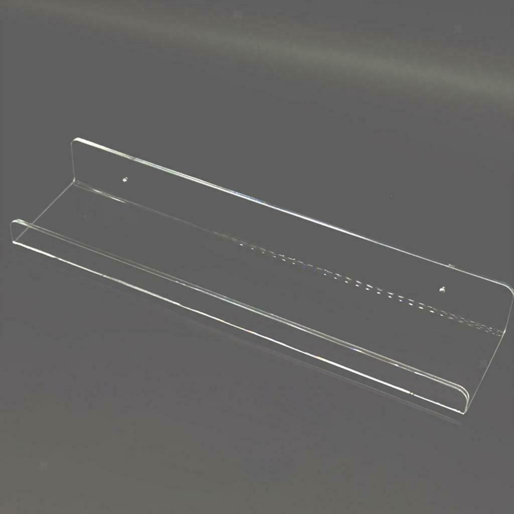 40cm Clear Acrylic Shelf Holder Retail Display Bedroom Storage Shelf New