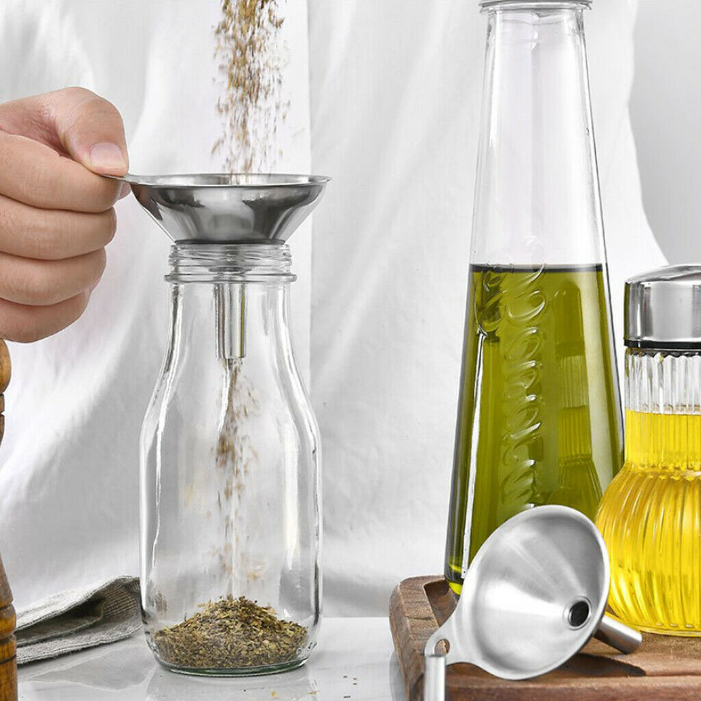 Stainless Steel Funnel Hip Flask Funnel for Filling Small Bottles or Containers
