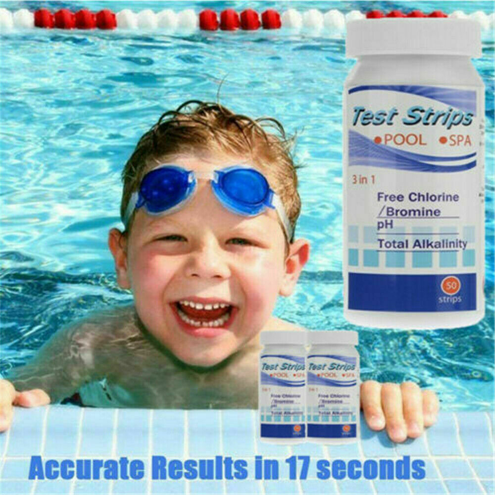 2 Bottle 100 Chlorine Dip Test Strips Hot Tub SPA Swimming Pool PH Tester Paper