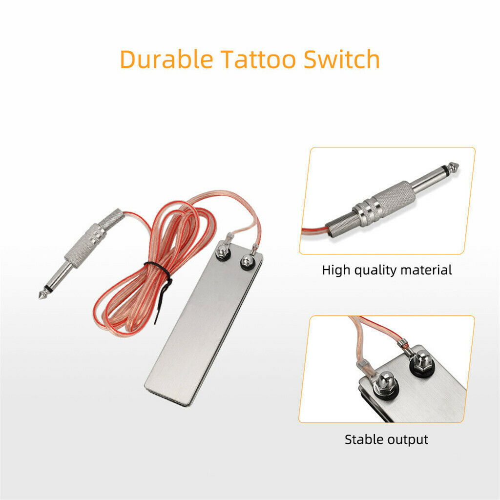 Powerful Tattoo Machine Set Rotary Pen Gun Cups Holder Stand Permanent Set