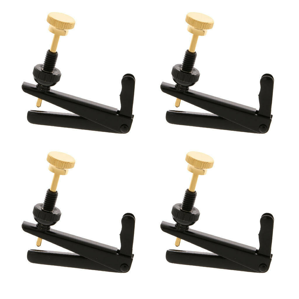4pcs Cello Fine Tuners String Adjusters for Violin Cello Accessories 4-4-3-4
