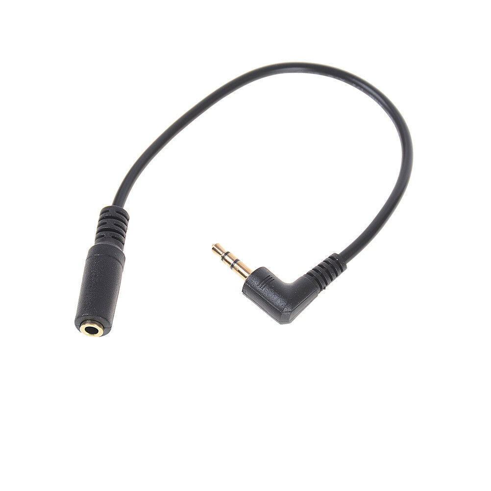 3.5mm 3pole Audio Stereo Male To Female 90Degree Right Angled Extension Cable Tt