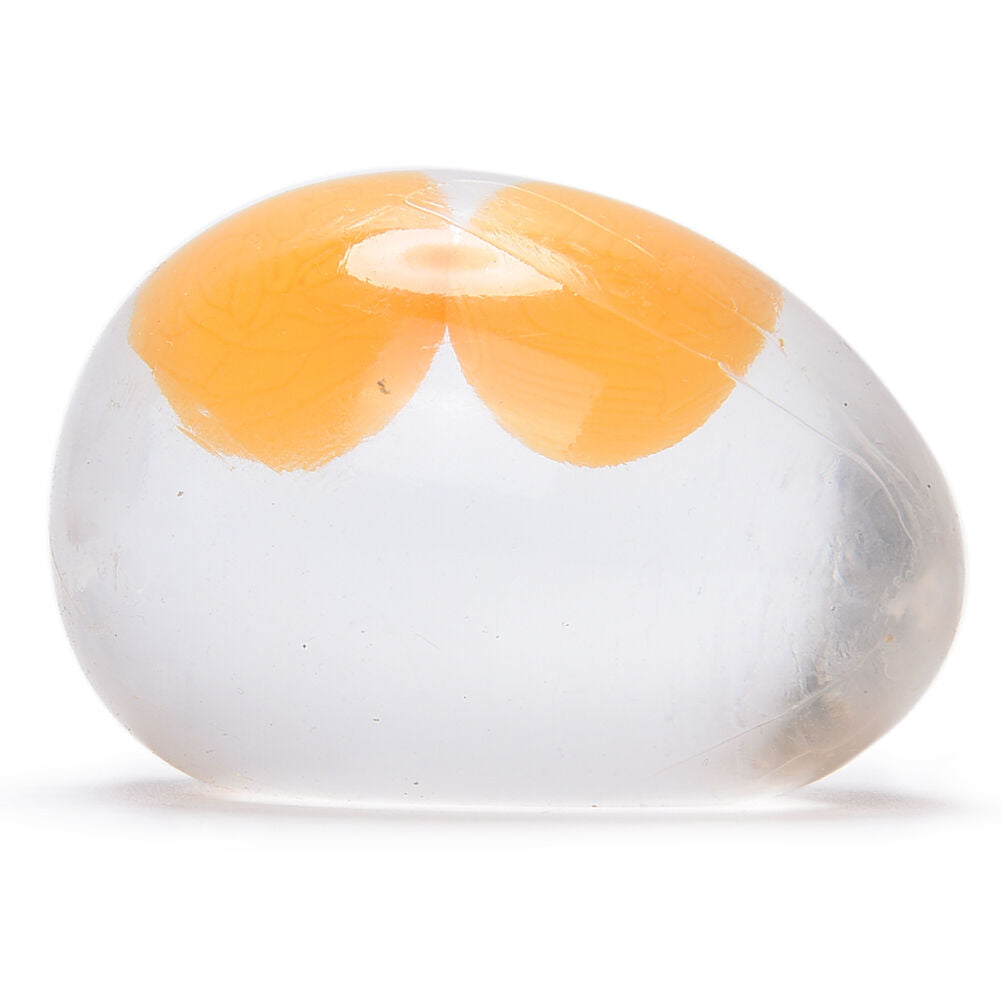 Double Yellow Egg Vent Ball Squeezing Stress Relief Water Venting Kids Toy_DEAU