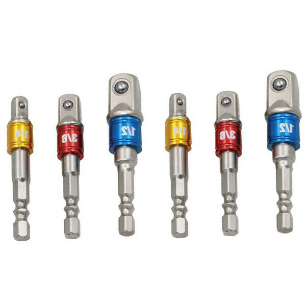 2  Hexagonal Extension Plug Adapter Kit Square Head Manual Screwdriver