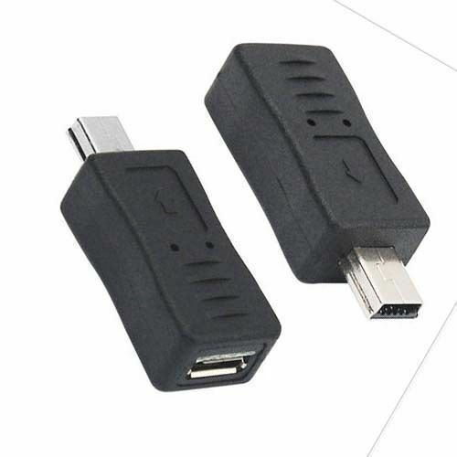 50pcs Micro USB Female to Mini USB Male Adapter Charger Converter Plug Extender