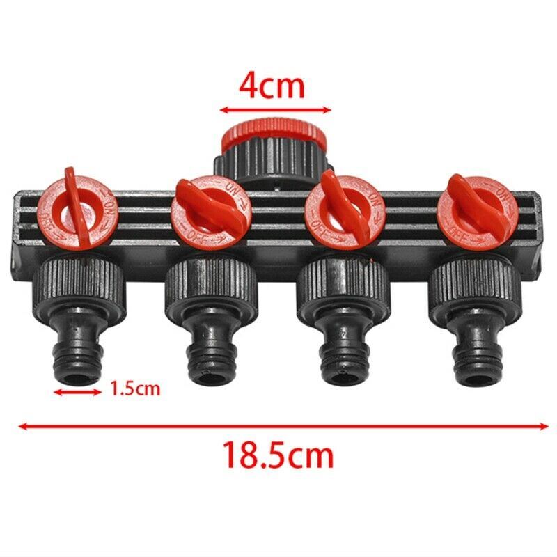 Home Garden Hose Pipe Splitter Plastic Drip Irrigation Water Connector AgricF6C2
