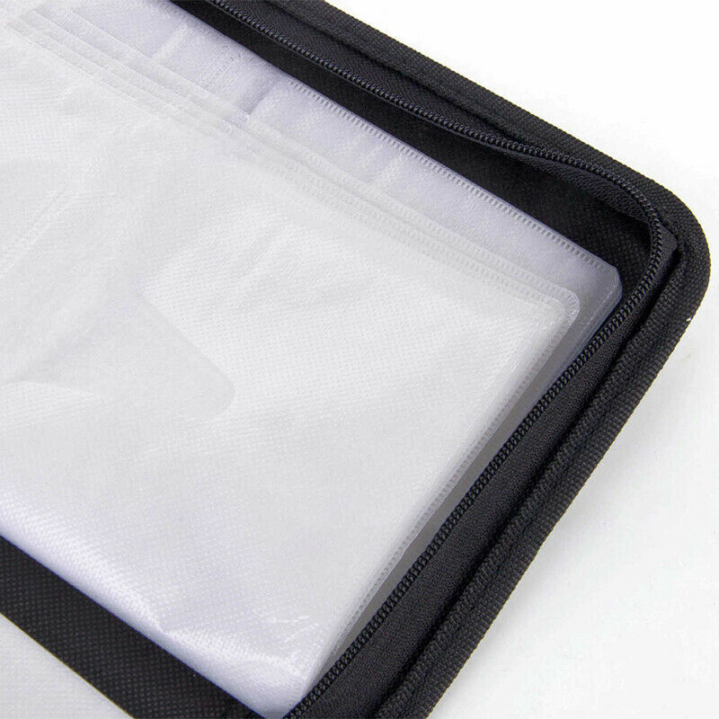 80 Sleeve DVD CD Discs Album Storage Bag Organizer Box Folder PU Leather HN US
