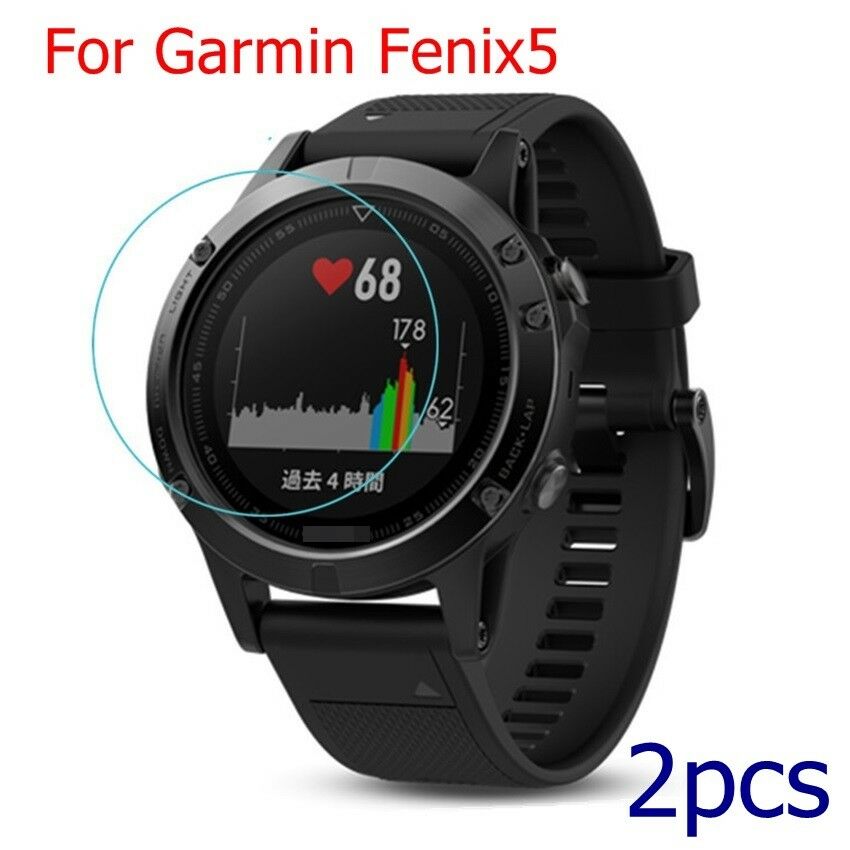 2X Lots Tempered Glass Film Screen Protector Protective for Garmin Fenix 5