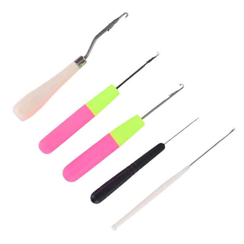 5pcs Plastic Crochet Braided Needle Hook Hair Fabric Dreadlock Craf.l8