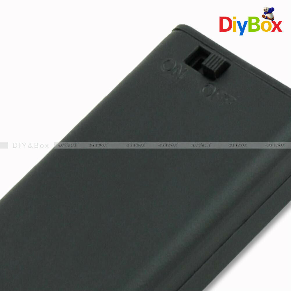 2A 2 AA Battery Holder Box Case with ON/OFF Switch and Cover for 2AA battery