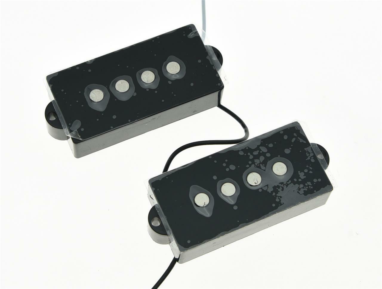Black P Bass Open Pickup Bass Pickups Set for 4 String Precision Bass Guitar