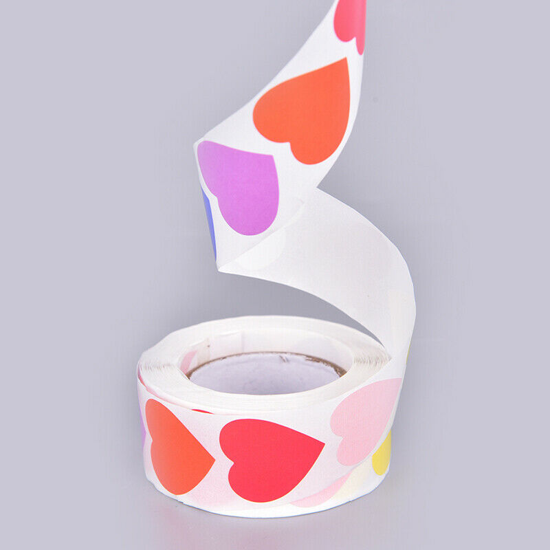 500 Pcs Chroma Heart Labels Stickers Color Code Dot Labels Stickers Chris.l8