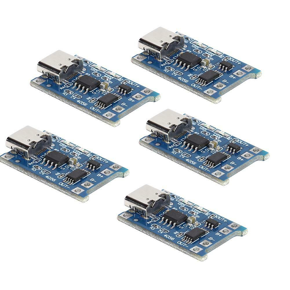 5pcs TP4056 1A Lithium Battery Charger Module Board w/USB Type-C Protection