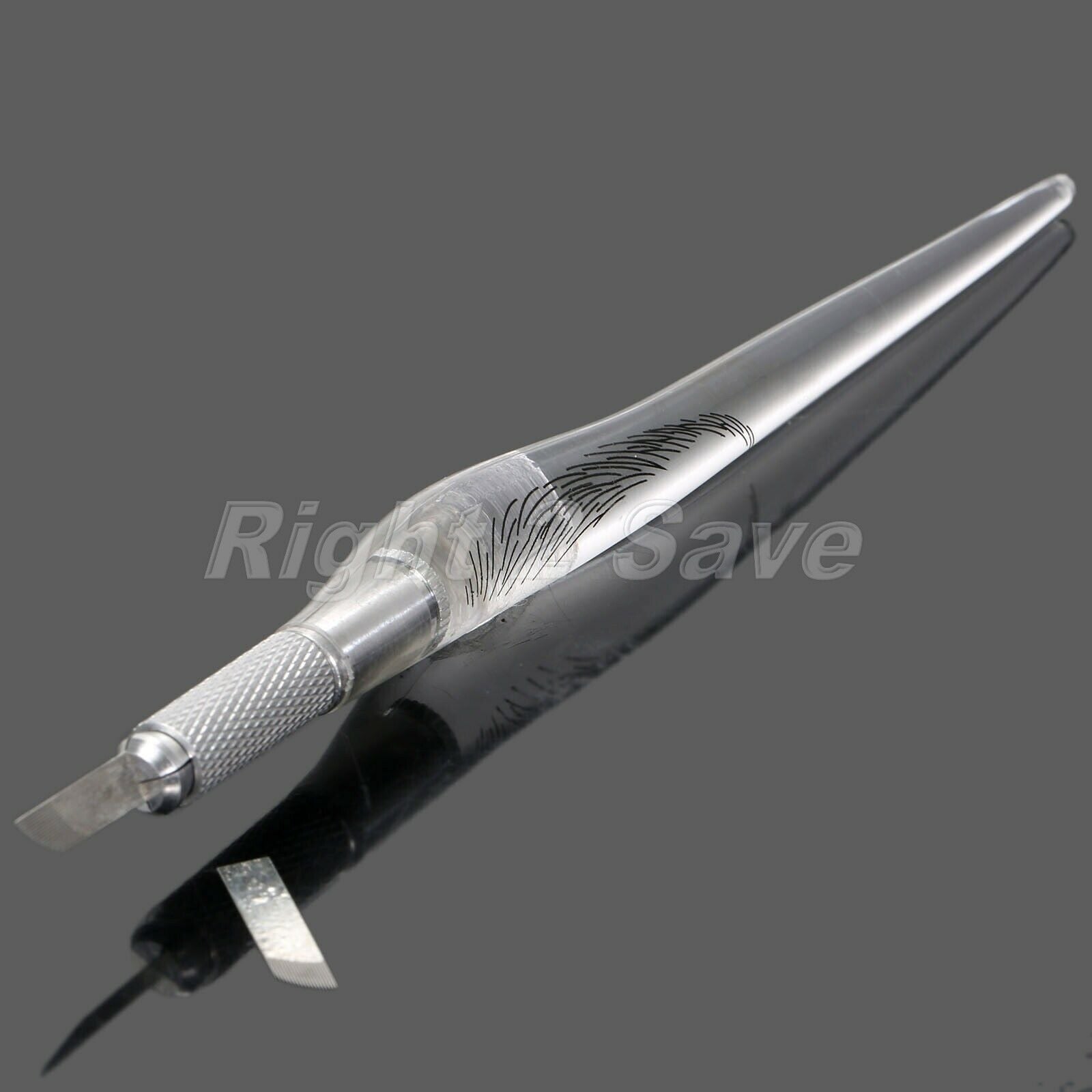 Manual Tattoo Pen+10pcs Needle Blade For Eyebrow Eyeliner Lip Permanent Makeup