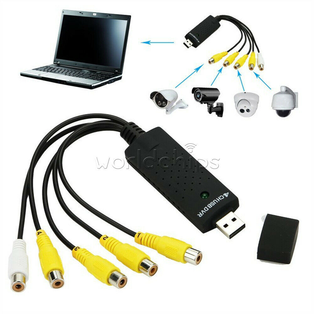 4 Channels Usb 2.0 Audio Capture Adapter For PC + Notebook Video Capture Stick