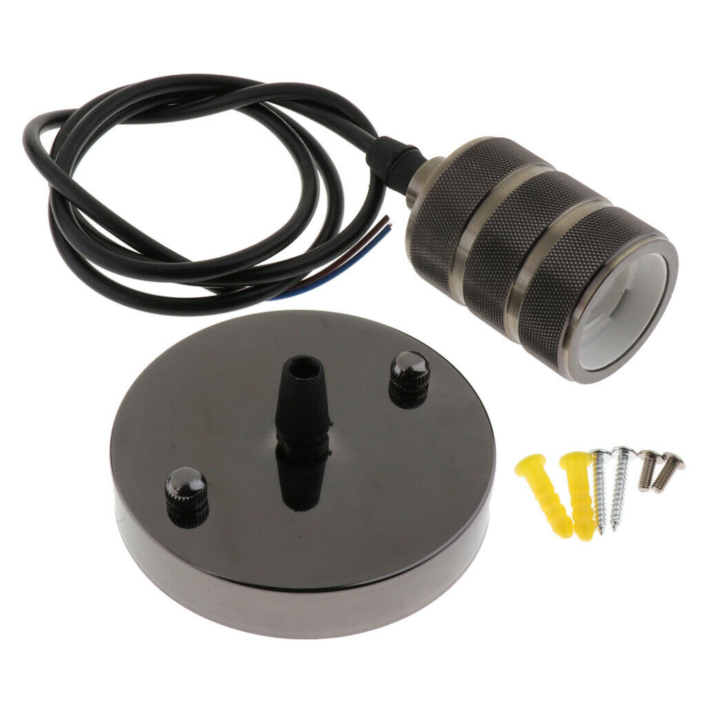 Pendant   Standard   E27   Light   Socket   with   Wire   Suction   Tray   01