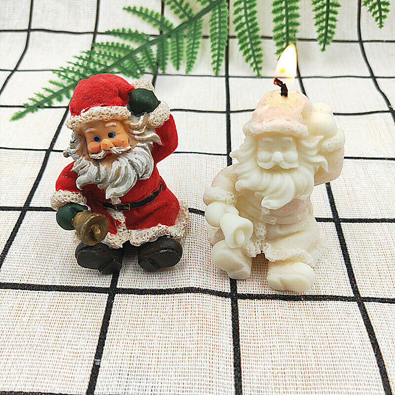 Santa Claus scented candle silicone mold Gypsum silica gel mold Christmas gi JD