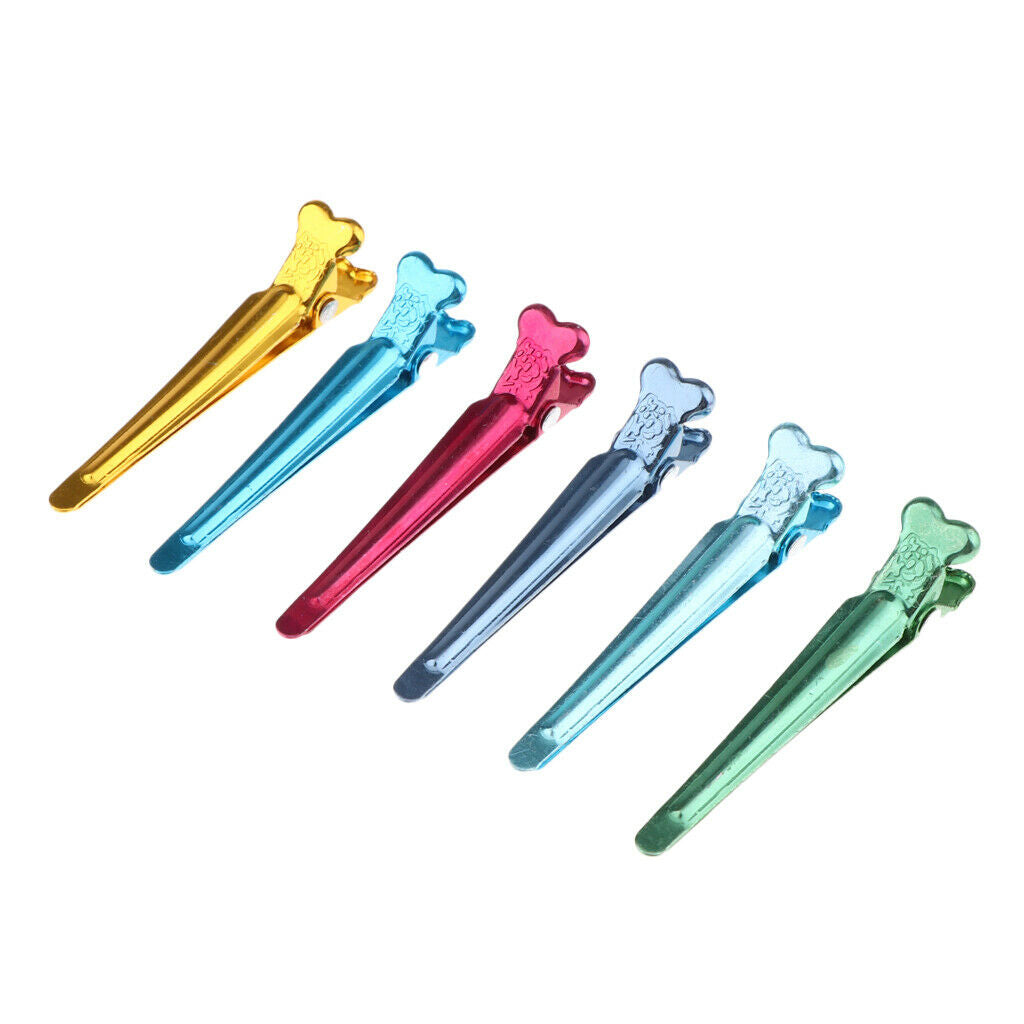 50x Colorful Styling Hair Clips Hairdressing Perm Grip Hair Extension Clamps