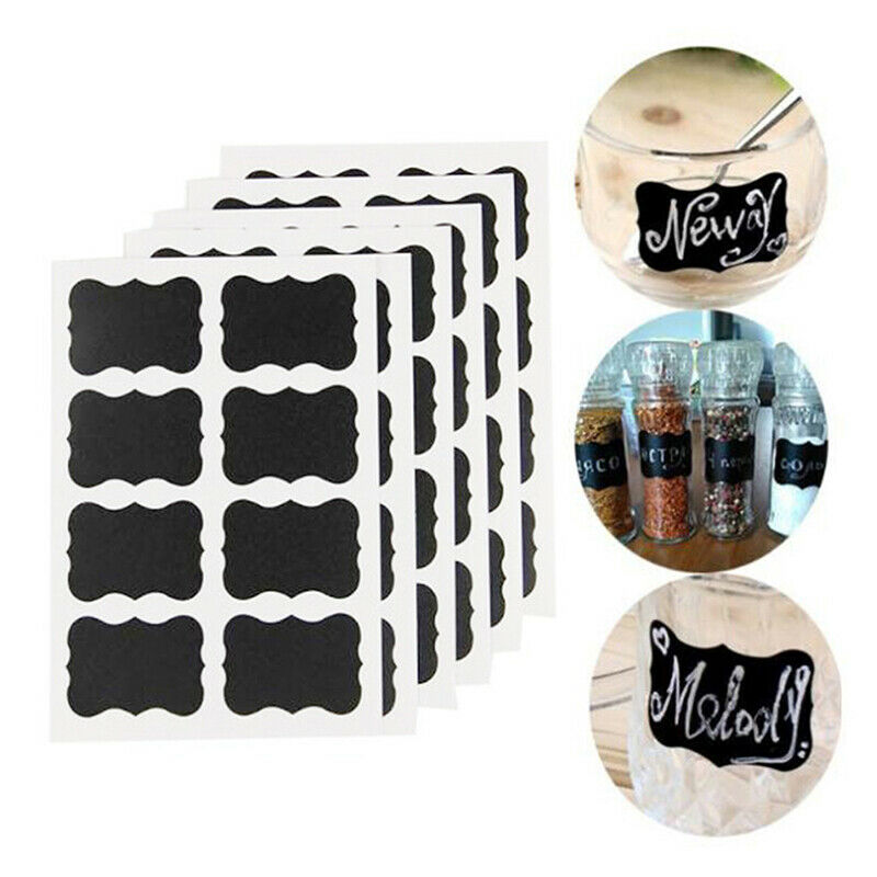80Pcs/Set Waterproof Kitchen Spice Label Stickers Home Jars Bottles Tags .l8