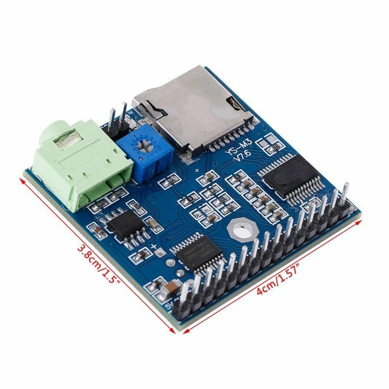 MP3 Voix Module SD / Tf Diffusion Trigger Lecteur + Haut Parleur F Scm Mcu Ui L