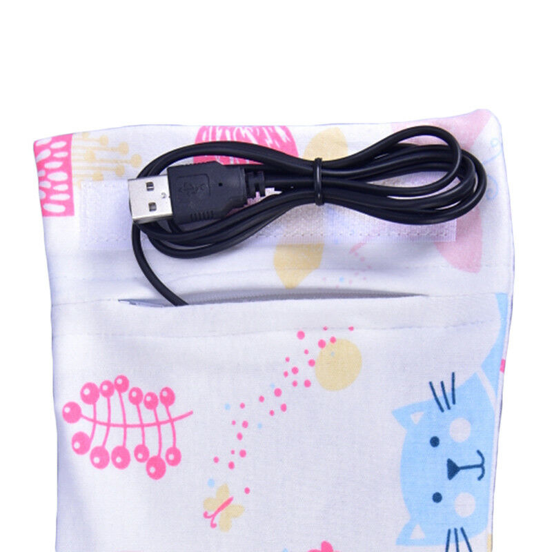 Portable Bottle Warmer Heater Travel Baby Kids Milk Water USB Cover Pouch Sof Xz