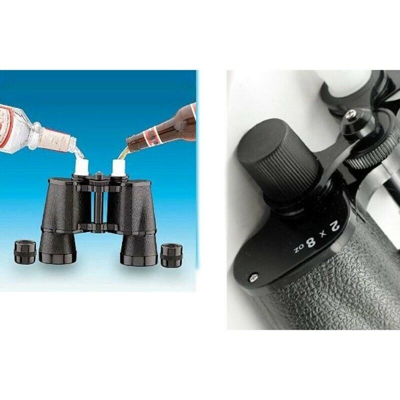Double Sided Binocular Flask Travel Water Bottle Sport Drinkware Russian FlagoE3