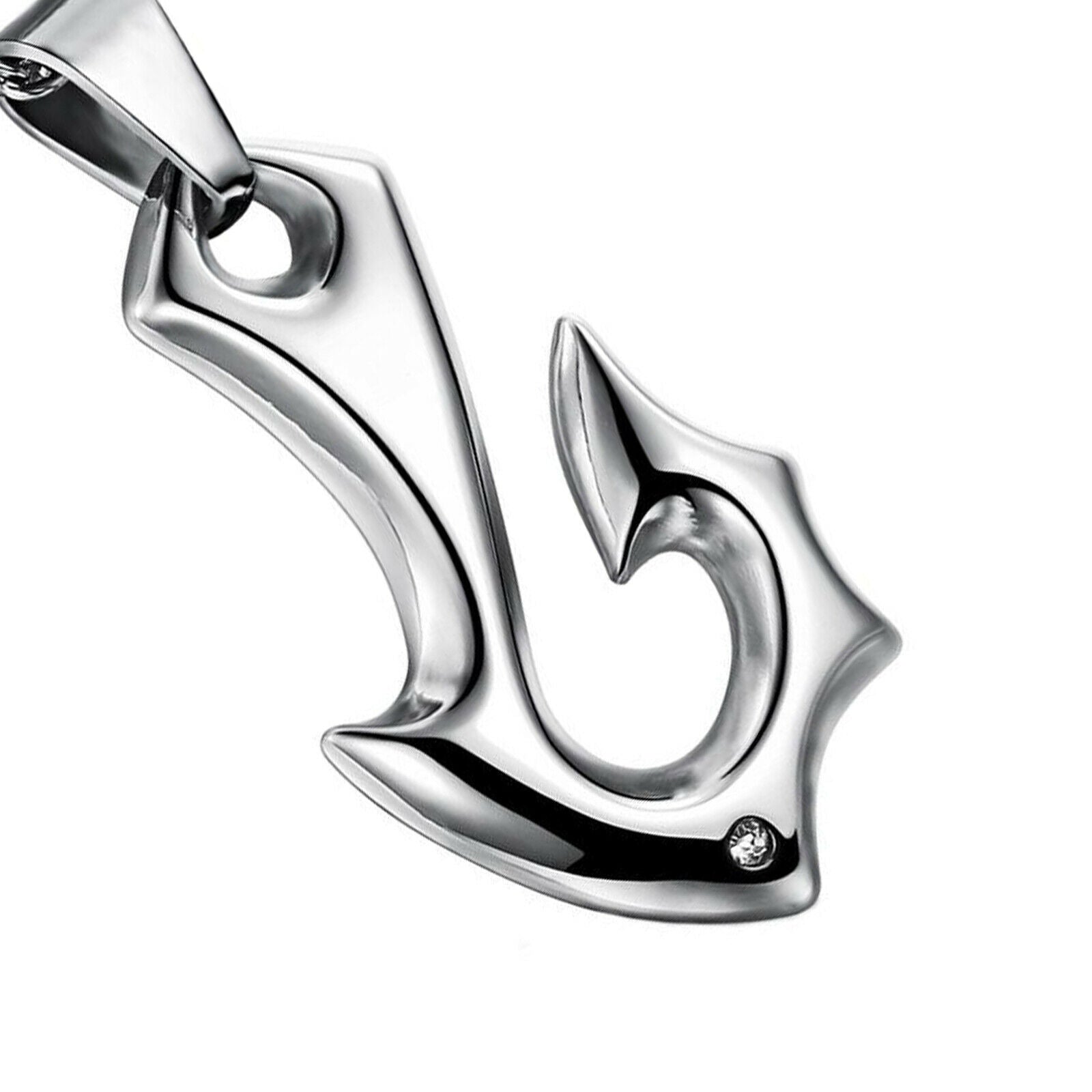 Alloy Trendy Special Fishhook Shape Sliding Pendant Necklace Chain New