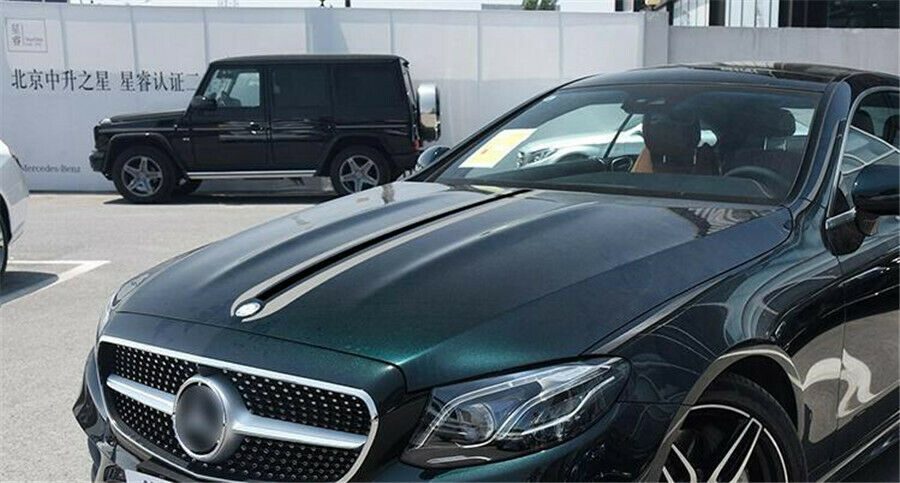 Car Hood Racing Stripes Lines Decals Engine Cover Stickers for BMW Mercedes Benz