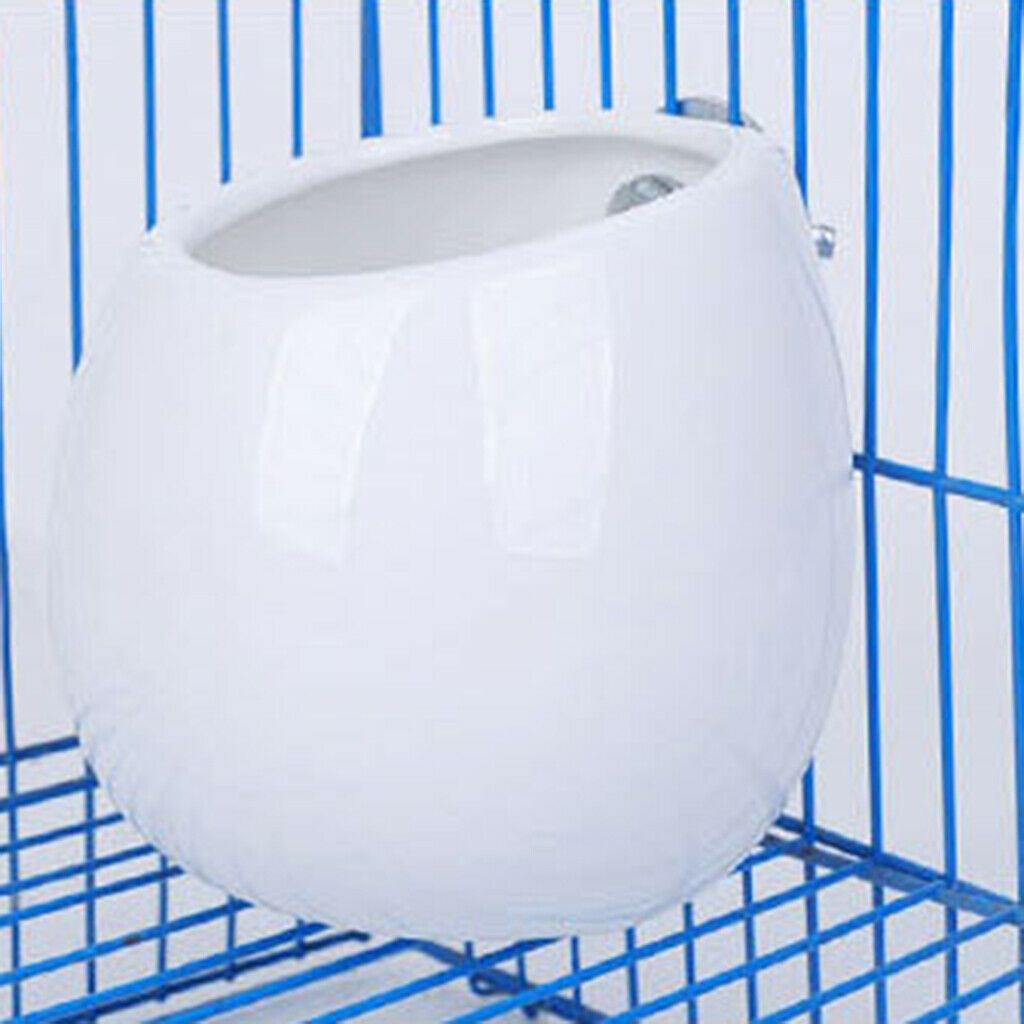 Creative Design Small Pet Feeder Hamster Cage Hanging Food Dish w/ Screws
