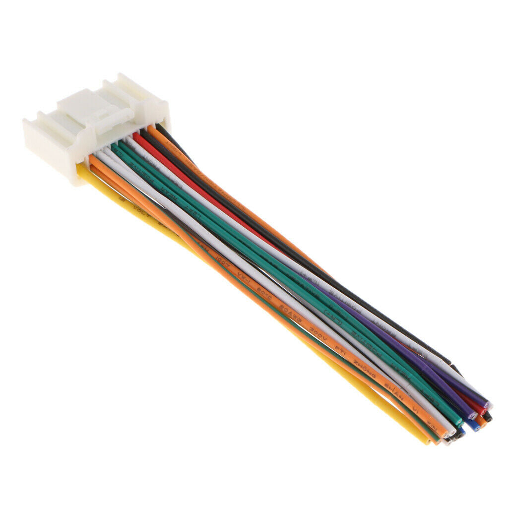 Dual 12 Pin Car Stereo CD Player Adapter Cable Plug Wire For /Tiida