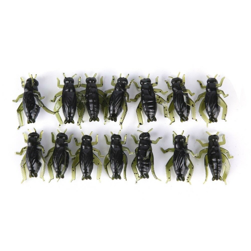 20X Soft Fishing Lures Pesca Lightweight Cricket Insect Lure Simulation Baits Wn