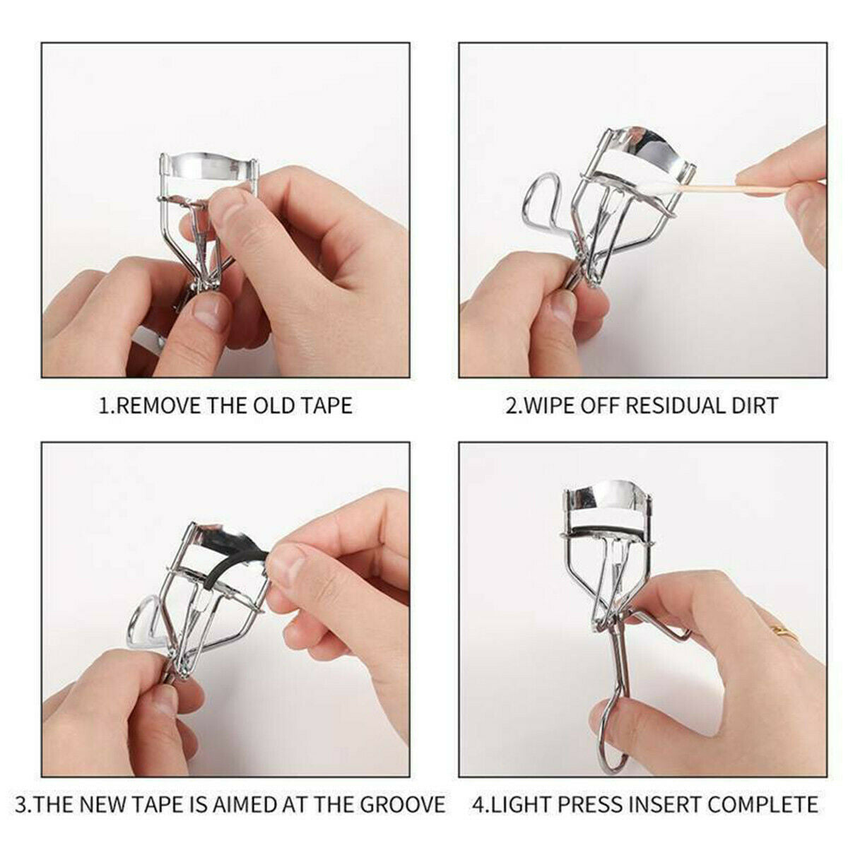 10X Eyelash Curler Refill Rubber Pads Make Up Tool Replacement Circle Cosmetic
