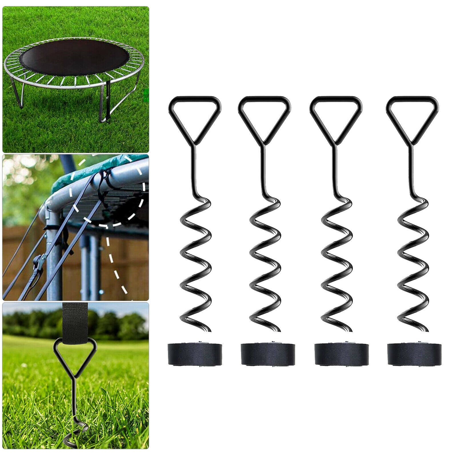 Outdoor Camping Heavy Duty Tents Trampoline Wind Stakes Anchor Kit Swings